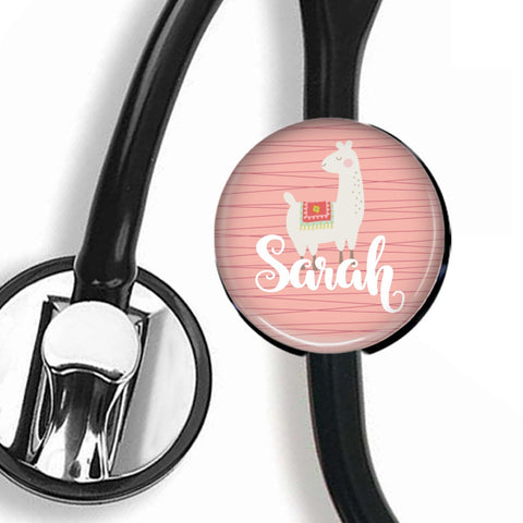 Interchangeable Personalized Stethoscope ID tag, S056 | Badges and Buttons Club