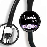 Interchangeable Personalized Stethoscope ID tag, S057 | Badges and Buttons Club