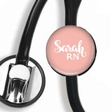 Interchangeable Personalized Stethoscope ID tag, S058 | Badges and Buttons Club