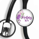 Interchangeable Personalized Stethoscope ID tag, S074 | Badges and Buttons Club